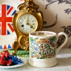 Emma Bridgewater King Charles III 1/2 Pint Mug- Royal|Royal Family