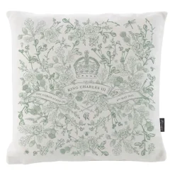Victoria Eggs King Charles lll Coronation Pillow- Royal|Pillows & Throws
