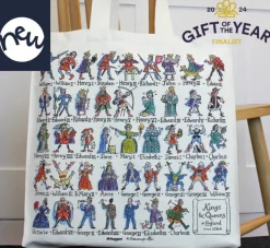 Picturemaps Kings & Queens of England Tote Bag- Bags