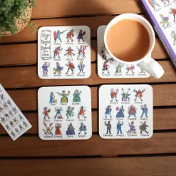 Picturemaps Kings & Queens Set of 4 Coasters- Coasters