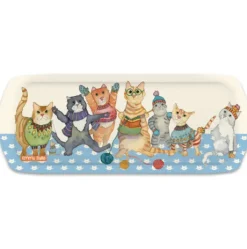 Emma Ball Kittens in Mittens Sandwich Tray- Trays|Melamine