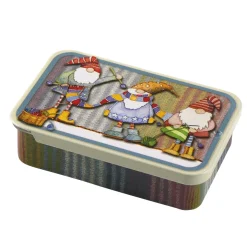 Emma Ball Knitting Gnomes Mini Slider Tin- Storage