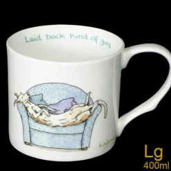 Two Bad Mice Laid Back Guy Large Mug- Tea|Whimsical
