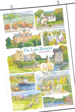 Emma Ball Lake District by Tea Towel- Tea|Tea Towels