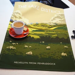 Town Towels Lake District Helvellyn Tea Towel- Tea|Tea Towels