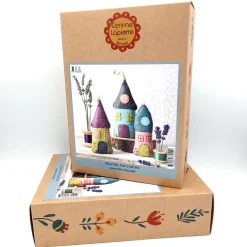 Corinne Lapierre Lavender Houses Wool Mix Felt Craft Kit- Crafts|Children