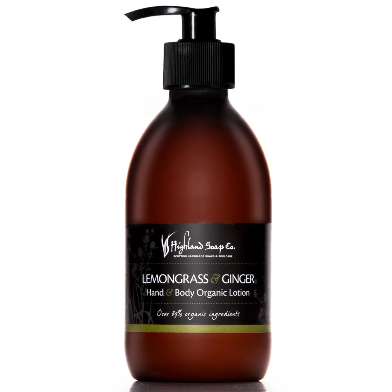 The Highland Soap Company Lemongrass & Ginger Hand & Body Organic Lotion 300ml- Soaps & Lotions