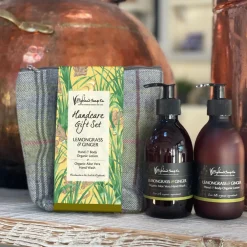 The Highland Soap Company Lemongrass & Ginger Hand Care Gift Set- Soaps & Lotions