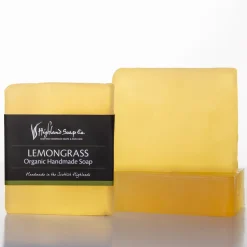 The Highland Soap Company Lemongrass Organic Glycerin Soap 150g- Soaps & Lotions