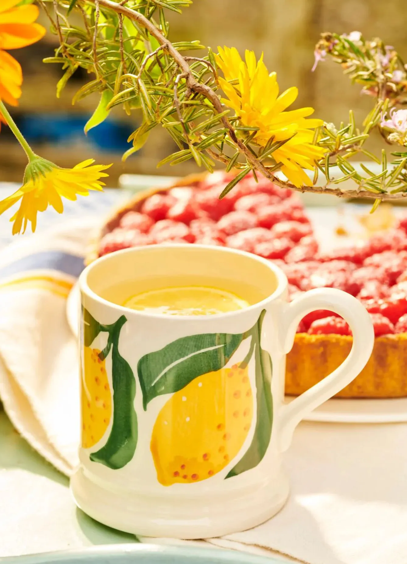 Emma Bridgewater Lemons 1/2 Pint Mug- Flowers & Garden