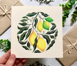 Becky Amelia Lemon Tree Greeting Card- Greeting Cards