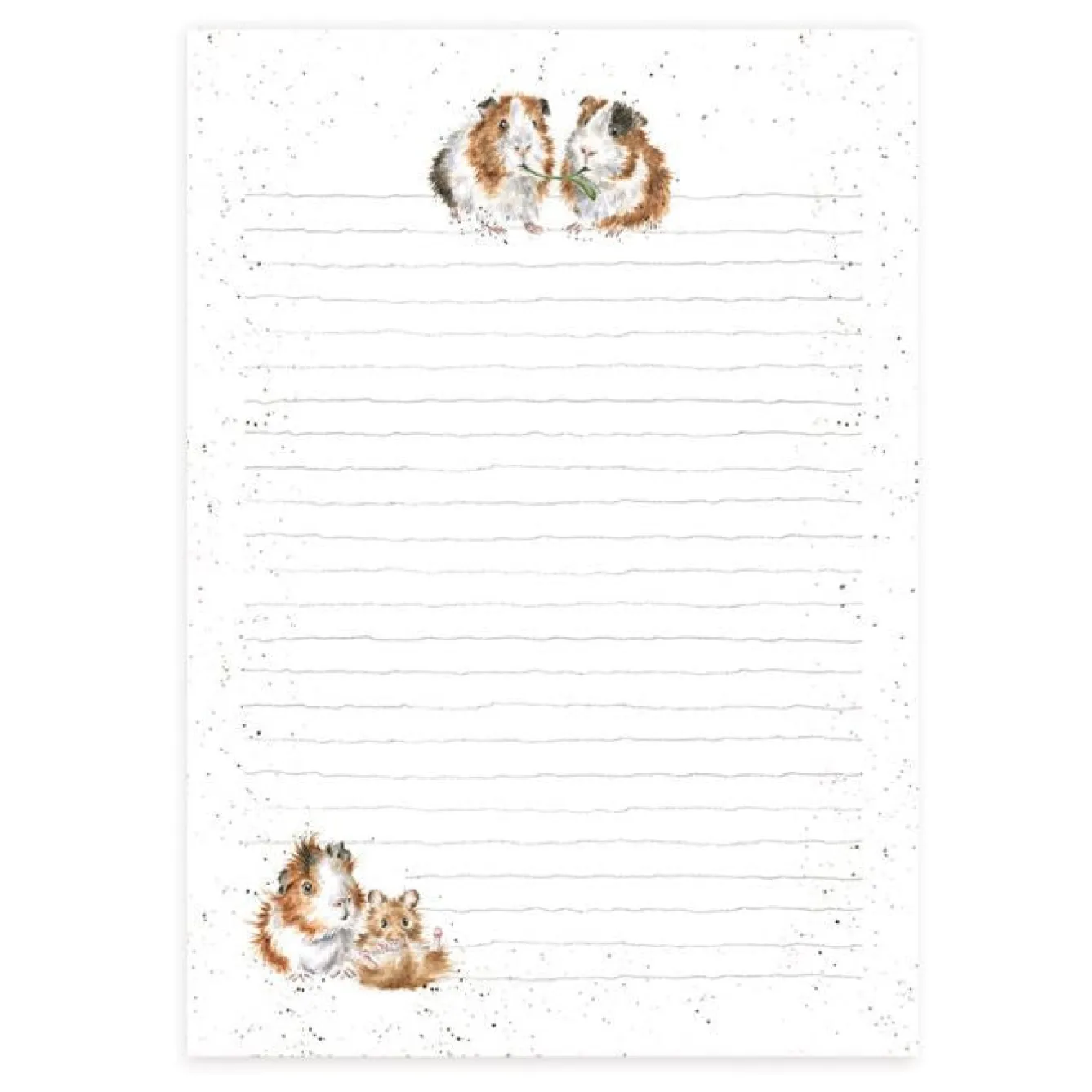 Wrendale Designs 'Lettuce be Friends' Guinea Pig Jotter Pad- Stationery