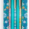 Chronicle Books Liberty Moon Flower Pen Set of 3- Stationery