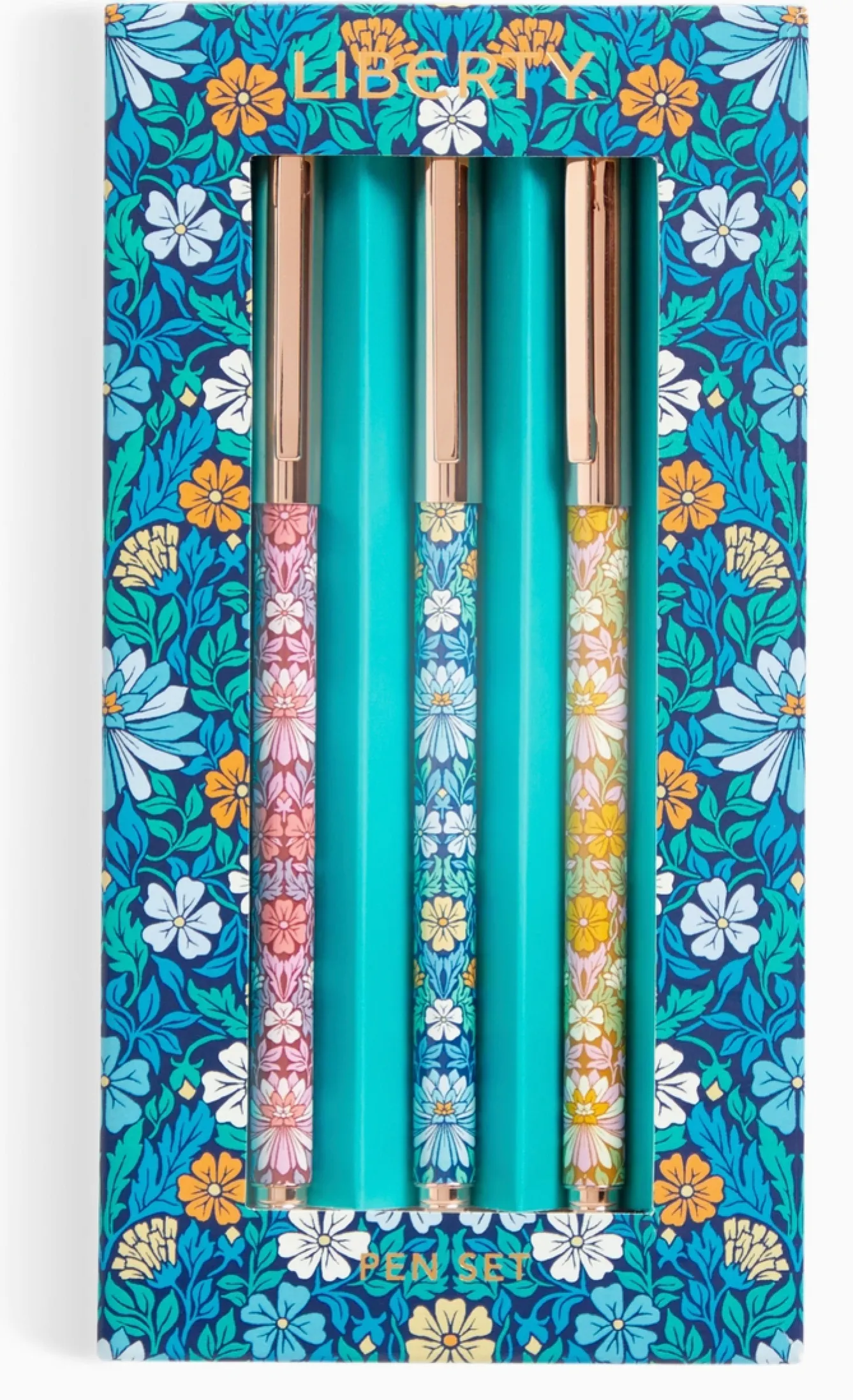 Chronicle Books Liberty Moon Flower Pen Set of 3- Stationery