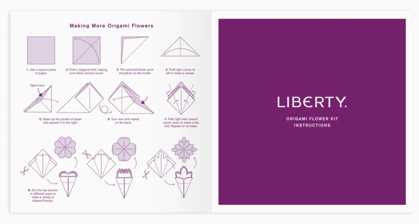 Chronicle Books Liberty Origami Flower Kit- Stationery
