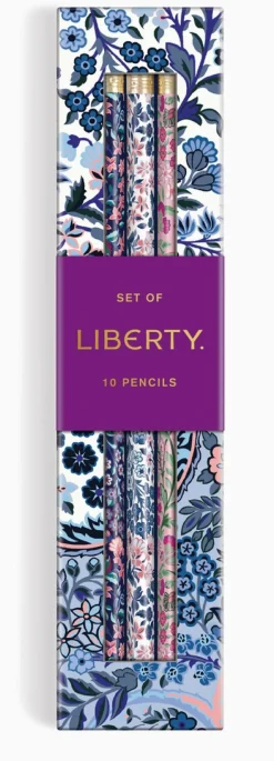 Chronicle Books Liberty Tanjore Gardens Pencil Set of 10- Stationery