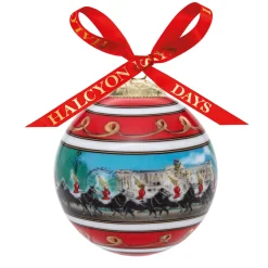 Halcyon Days Life Guards on Parade Bone China 3" Bauble- Royal