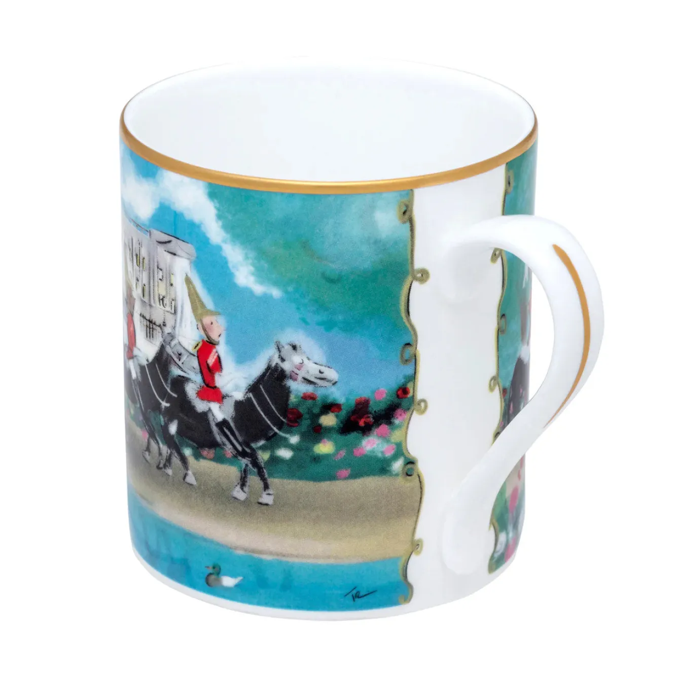 Halcyon Days Life Guards on Parade Bone China Mug- Royal|Royal Family
