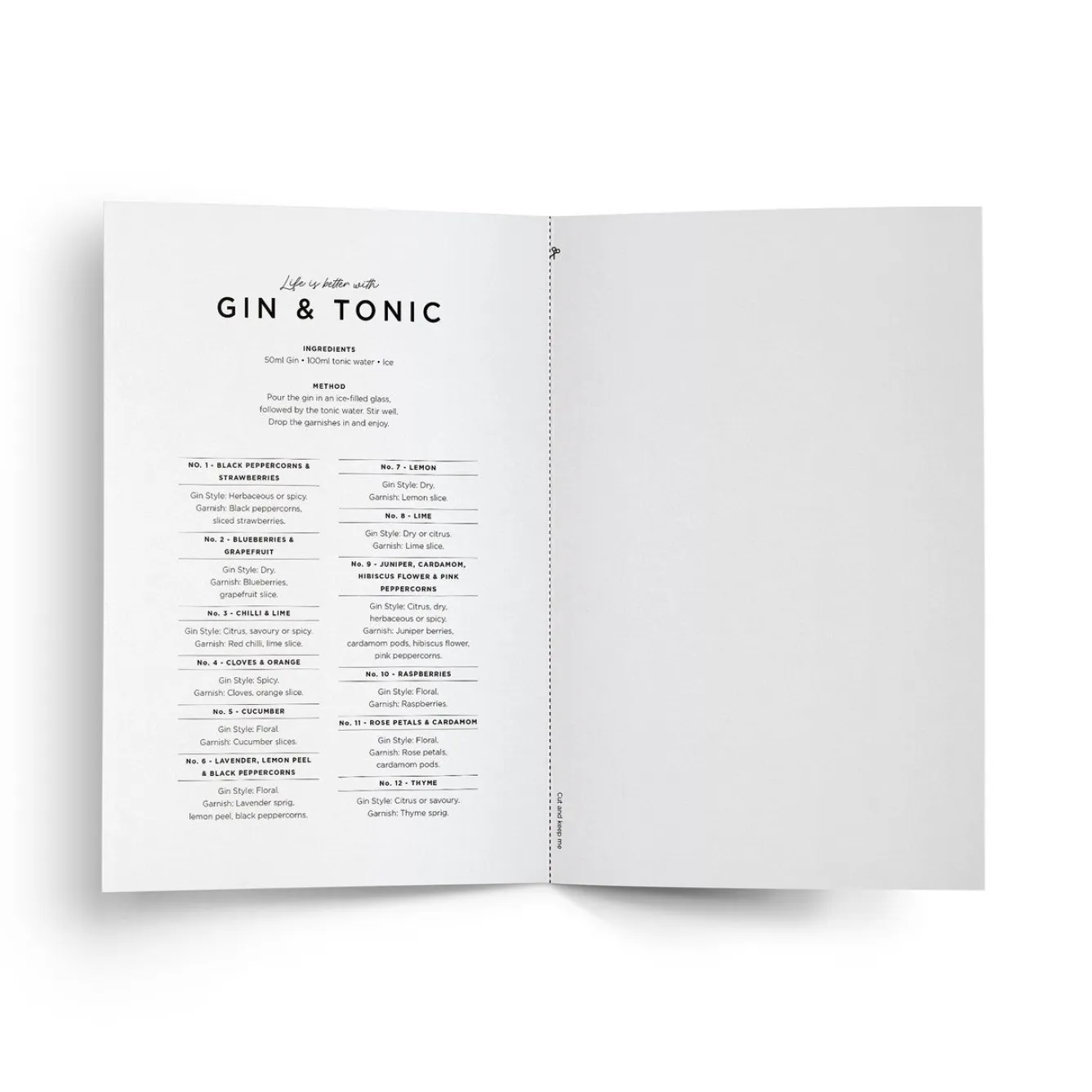 Everlong Print Co. Life is Better with Gin & Tonic Card- Greeting Cards