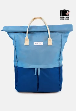 Kind Bag London Light Blue and Navy Hackney Large Backpack- Bags