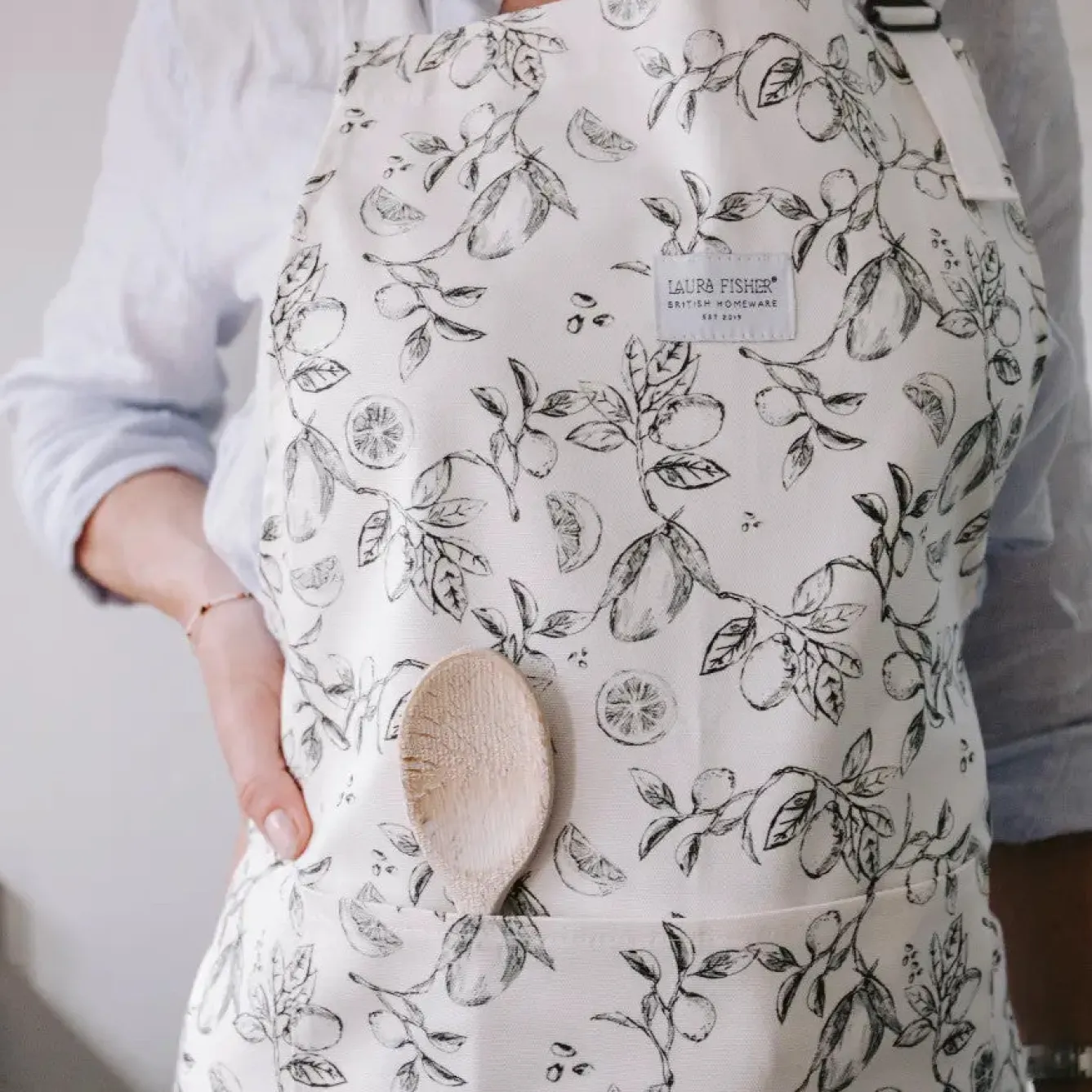 Laura Fisher Lime & Mango Botanical Apron- Aprons