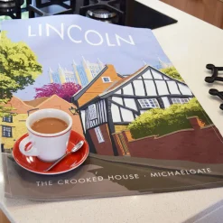 Town Towels Lincoln - Crooked House Tea Towel- Tea|Tea Towels