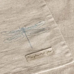 Sophie Allport Linen Blend Dragonfly Table Cloth- Tea