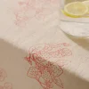Sophie Allport Linen Blend Strawberries Table Cloth- Tea