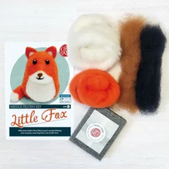 The Crafty Kit Co. Little Fox Needle Felting Kit- Crafts