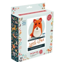 The Crafty Kit Co. Little Fox Needle Felting Kit- Crafts