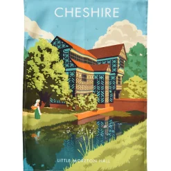 Town Towels Little Moreton Hall - Cheshire Tea Towel- Tea|Tea Towels