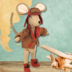 Corinne Lapierre Little Mouse the Aviator Felt Craft Mini Kit- Crafts|Children