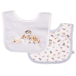 Wrendale Designs 'Little Paws' Bib Gift Set- Children