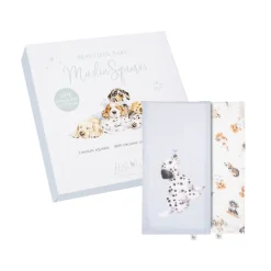 Wrendale Designs 'Little Paws' Muslin Gift Set- Children