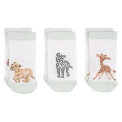 Wrendale Designs 'Little Savannah' African Animals Baby Socks Set- Children