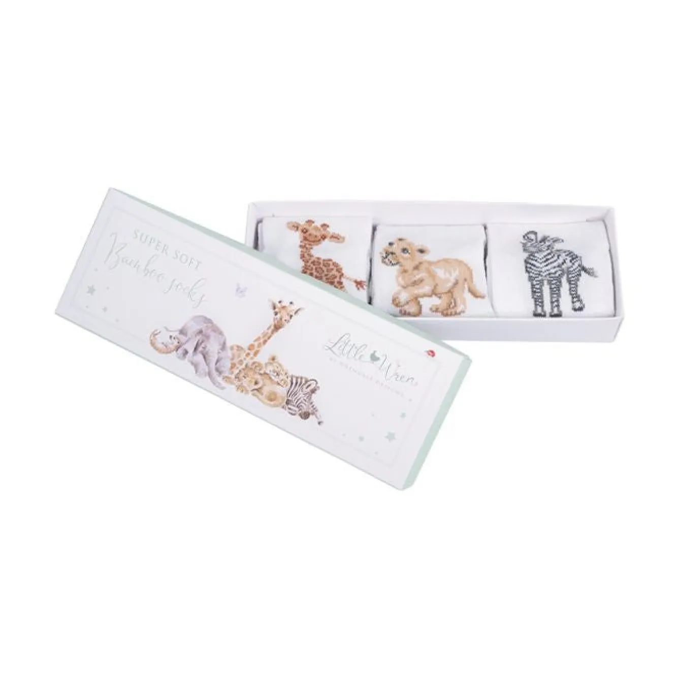 Wrendale Designs 'Little Savannah' African Animals Baby Socks Set- Children