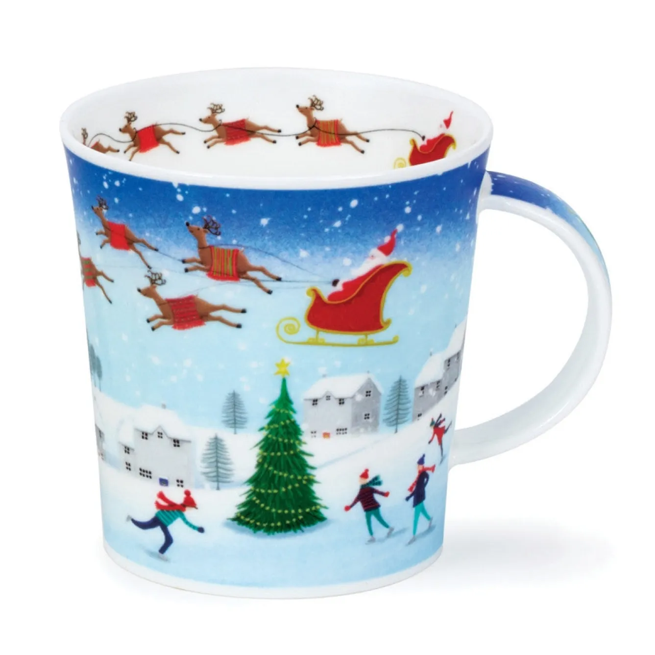 Dunoon Lomond Christmas Skaters Mug- Christmas|Tea