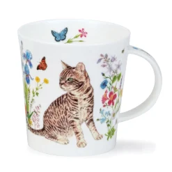 Dunoon Lomond Floral Cats Mug- Tea|Animals