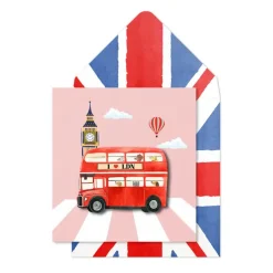 Tache Cards London Bus & Big Ben Card- Greeting Cards