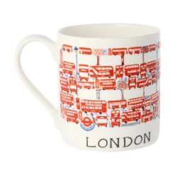 Mclaggan Smith London Bus Bone China Mug- Royal|Tea