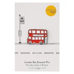 Victoria Eggs London Bus Enamel Pin Badge- Key Chains|Children