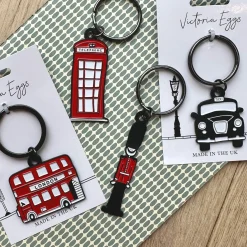 Victoria Eggs London Bus Keyring- Key Chains|Children