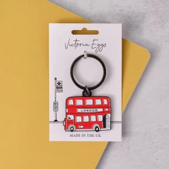 Victoria Eggs London Bus Keyring- Key Chains|Children