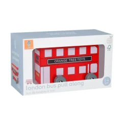 Orange Tree Toys London Bus Pull Along Toy- Children