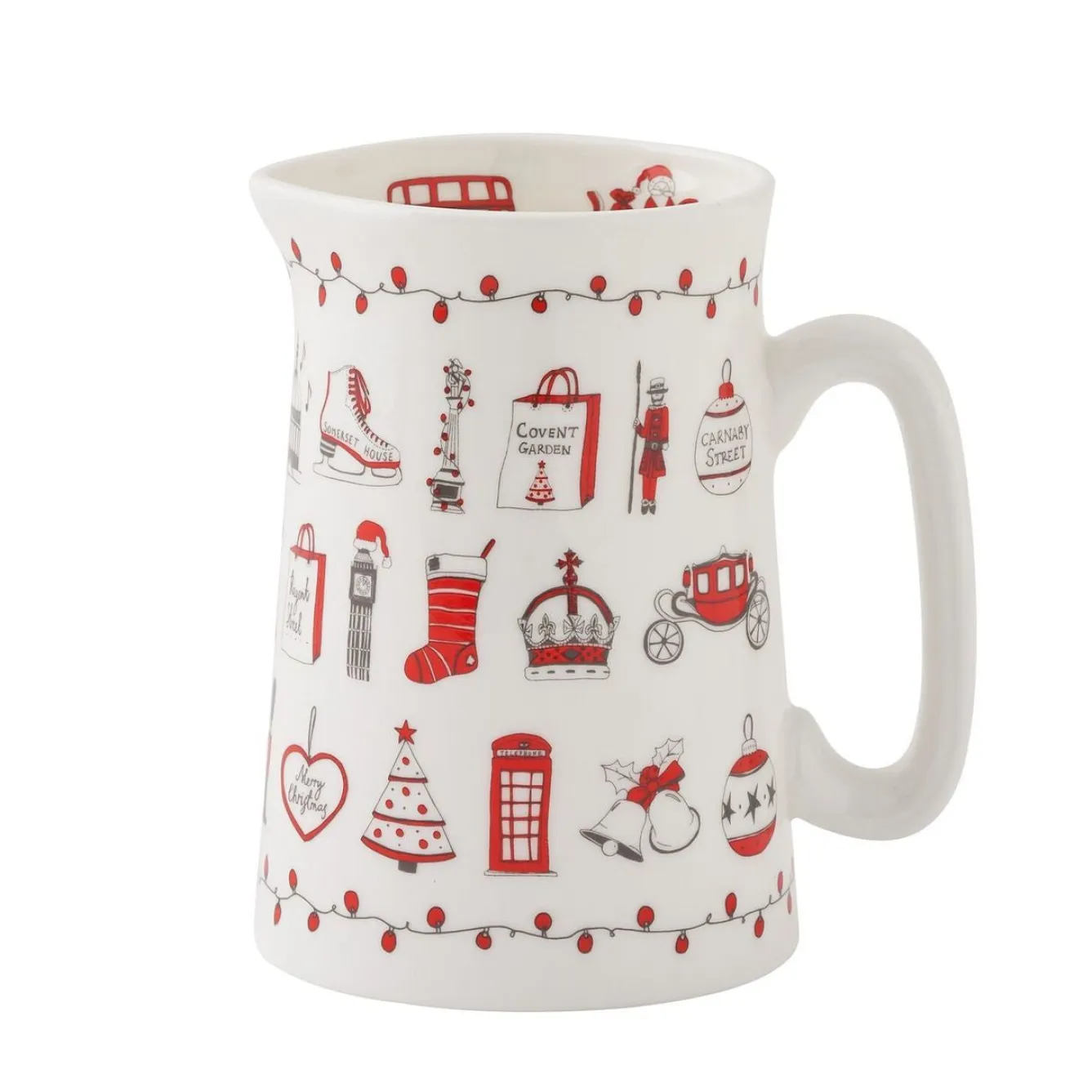 Victoria Eggs London Christmas Half Pint Jug- Jugs