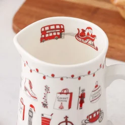 Victoria Eggs London Christmas Half Pint Jug- Jugs