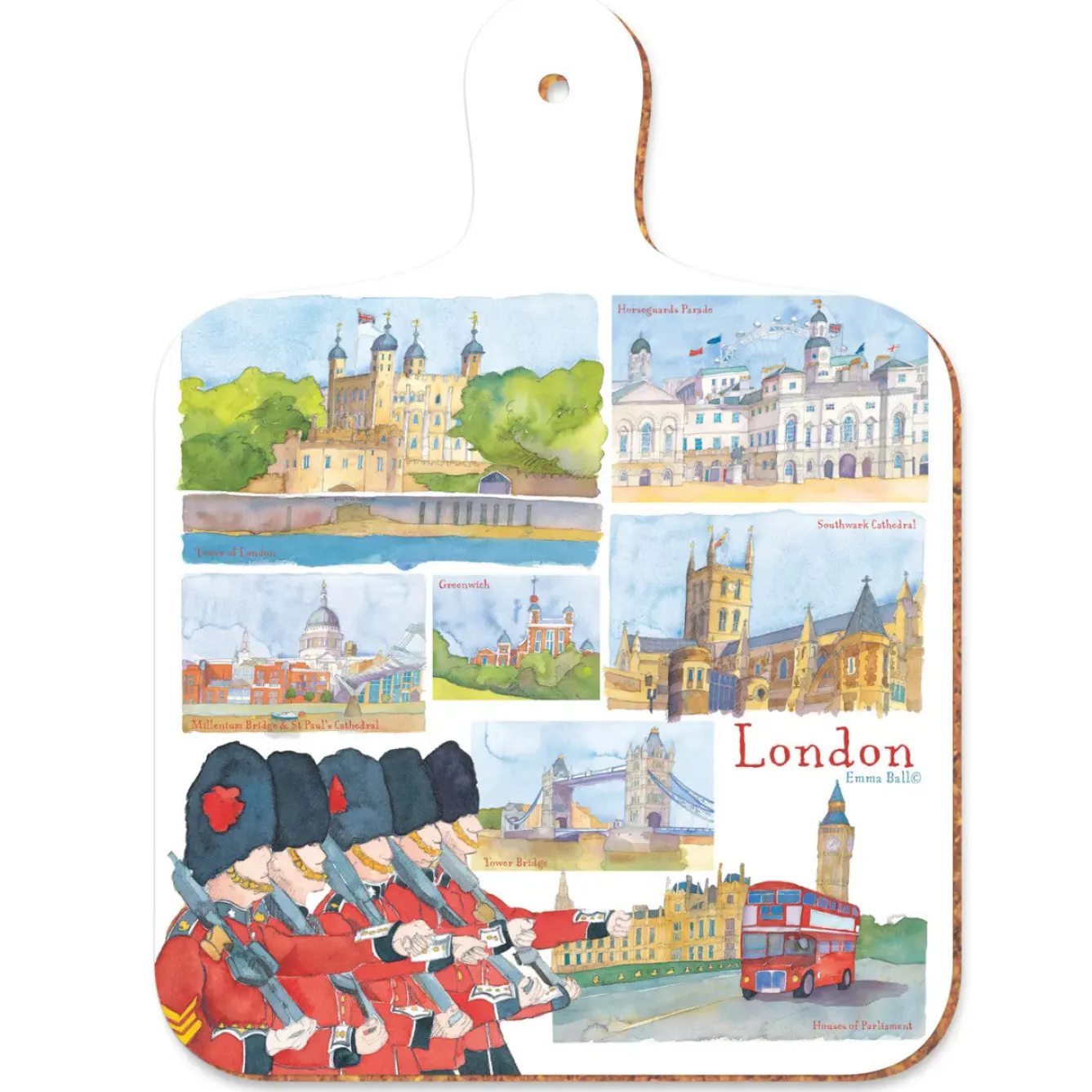 Emma Ball London Mini Chopping Board- Kitchenware|Chopping Boards