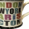 Moorland Pottery London, New York, Paris, Acton Mug by- Whimsical|Places