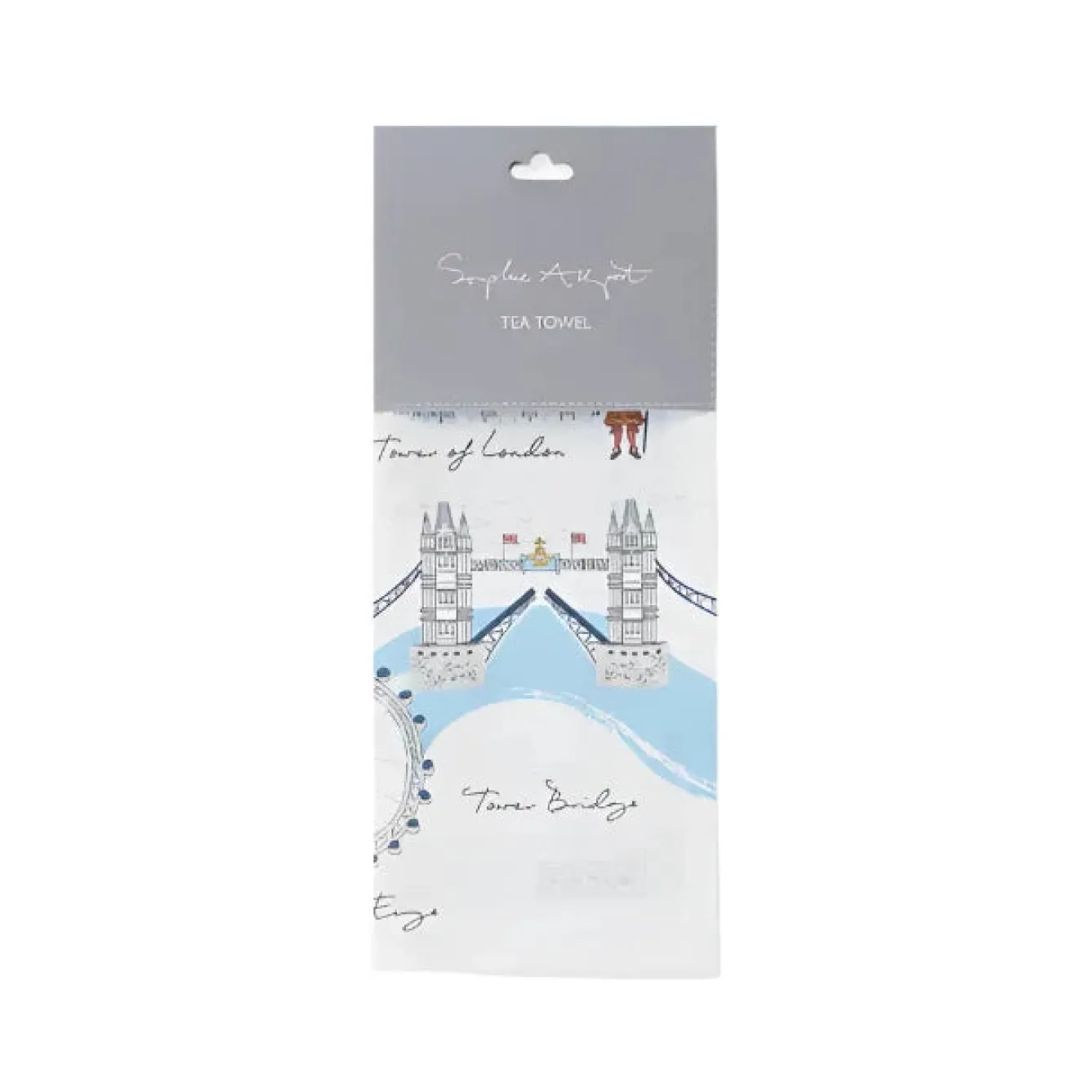 Sophie Allport London Scene Tea Towel- Tea|Tea Towels