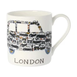 Mclaggan Smith London Taxi Bone China Mug- Royal|Tea